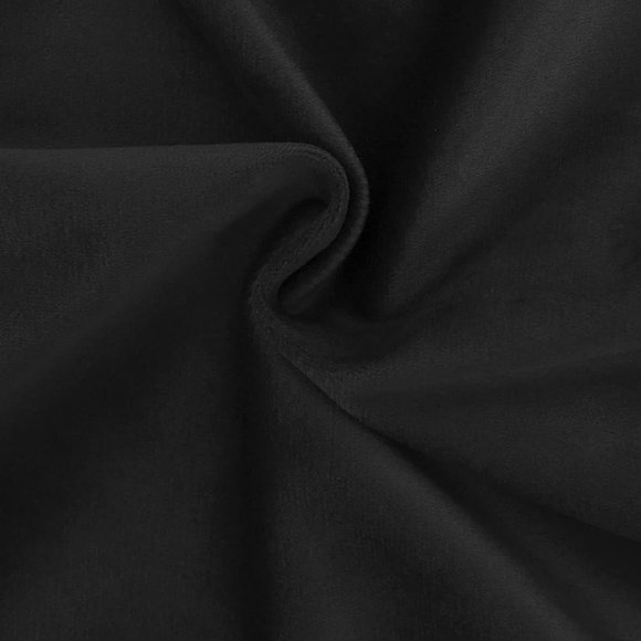 Set of 2 Black Soft Velvety Velour Pom Pom Velvet Pillow Covers Couch Pillows - Picture 4 of 7